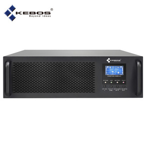 Kebos GR11 Pro- 10K Uninterrupted Power Supply 10kva 10kw Single Phase Surge Protector Online Rack Mount Ups With LCD Display