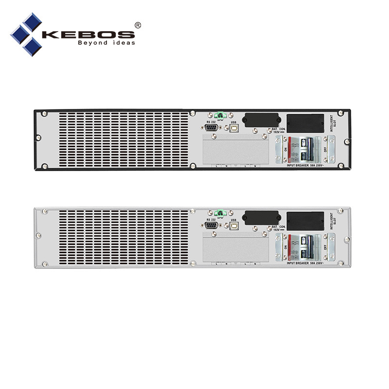 Kebos GR11 Pro- 10K Uninterrupted Power Supply 10kva 10kw Single Phase Surge Protector Online Rack Mount Ups With LCD Display