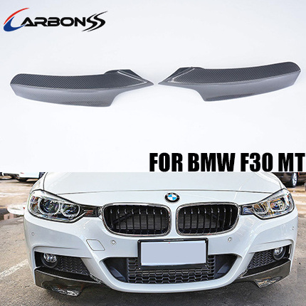 For BMW F30 Carbon Fiber Front Bumper Lip Spoiler Splitter 2013-2017