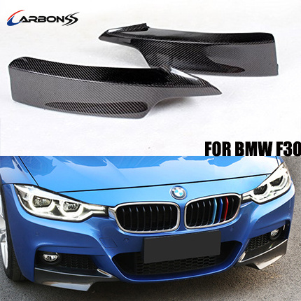 For BMW F30 Carbon Fiber Front Bumper Lip Spoiler Splitter 2013-2017