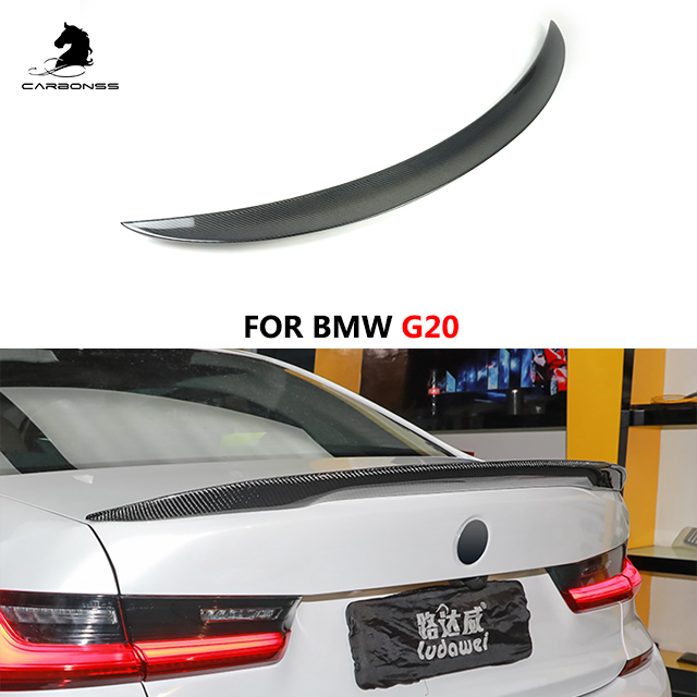 P Type Rear Trunk Carbon Fiber Spoiler For BMW G20 G80 2019+