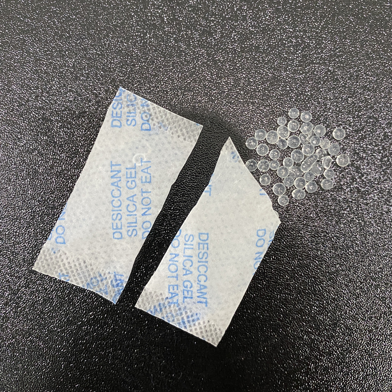 Factory supply white bead silica gel bag to keep product dry