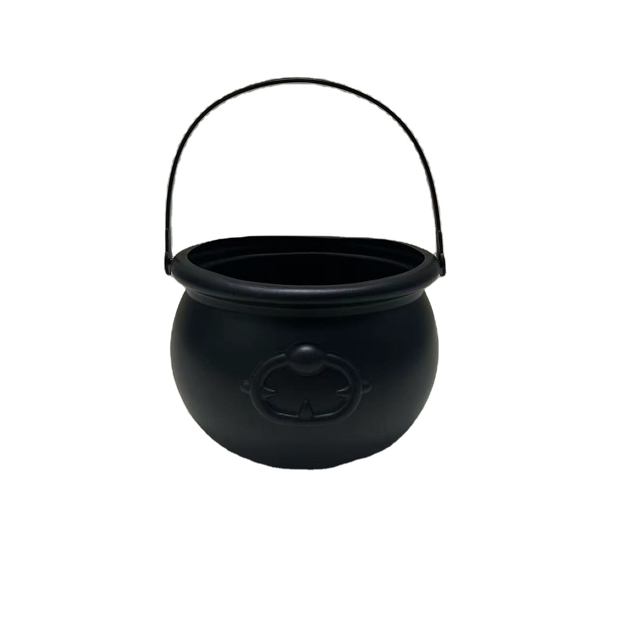 Free Sample Halloween Plastic Large Witch Halloween Decor Black Cauldron Pot