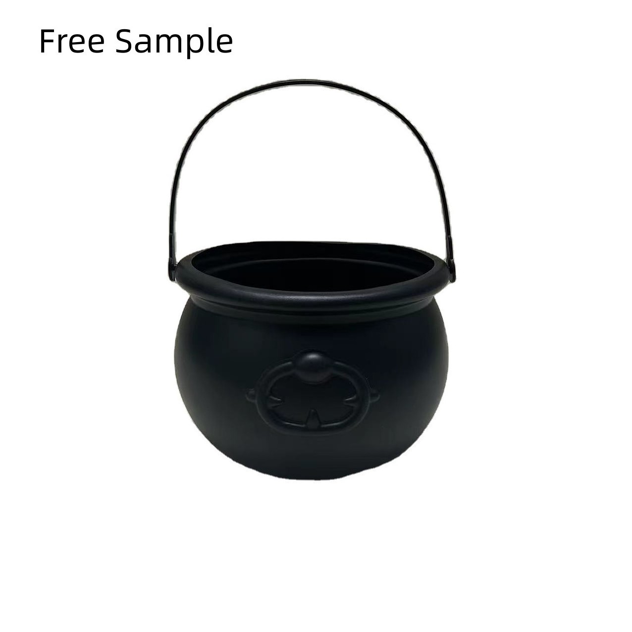 Free Sample Halloween Plastic Large Witch Halloween Decor Black Cauldron Pot