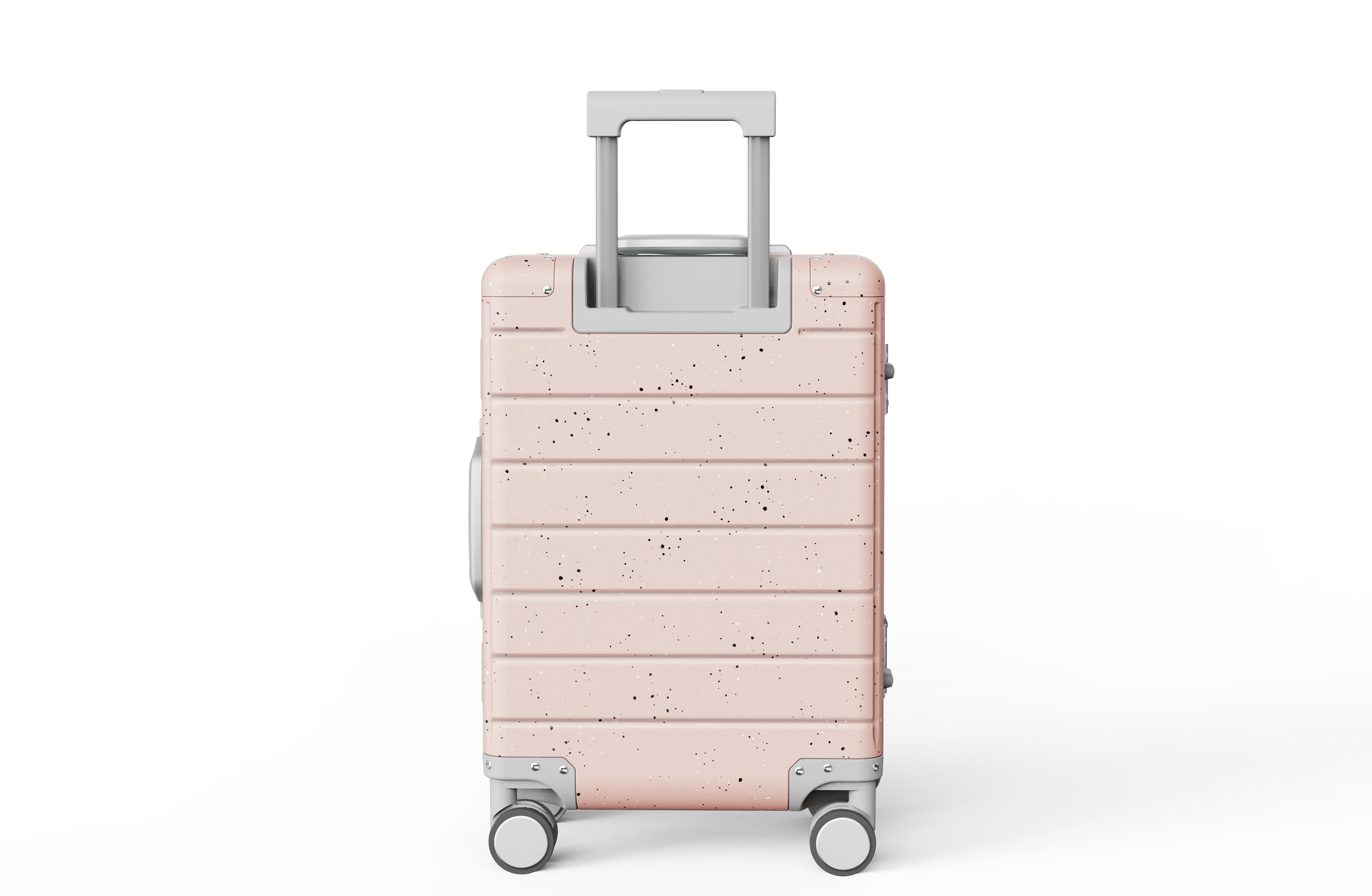 Small Aluminum Case Luggage Logo Color Size Customized Pink White Black Detachable Wheels With Handle