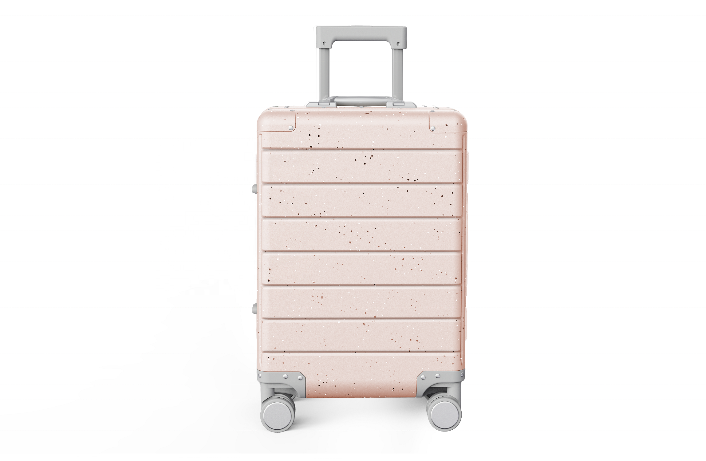 Small Aluminum Case Luggage Logo Color Size Customized Pink White Black Detachable Wheels With Handle