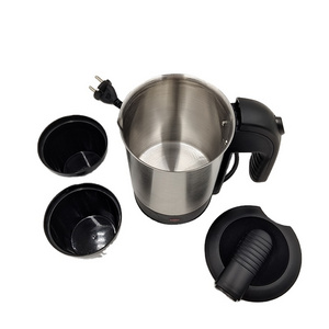 Top selling customized 0.5L 500ML mini portable stainless steel water electric travel kettle