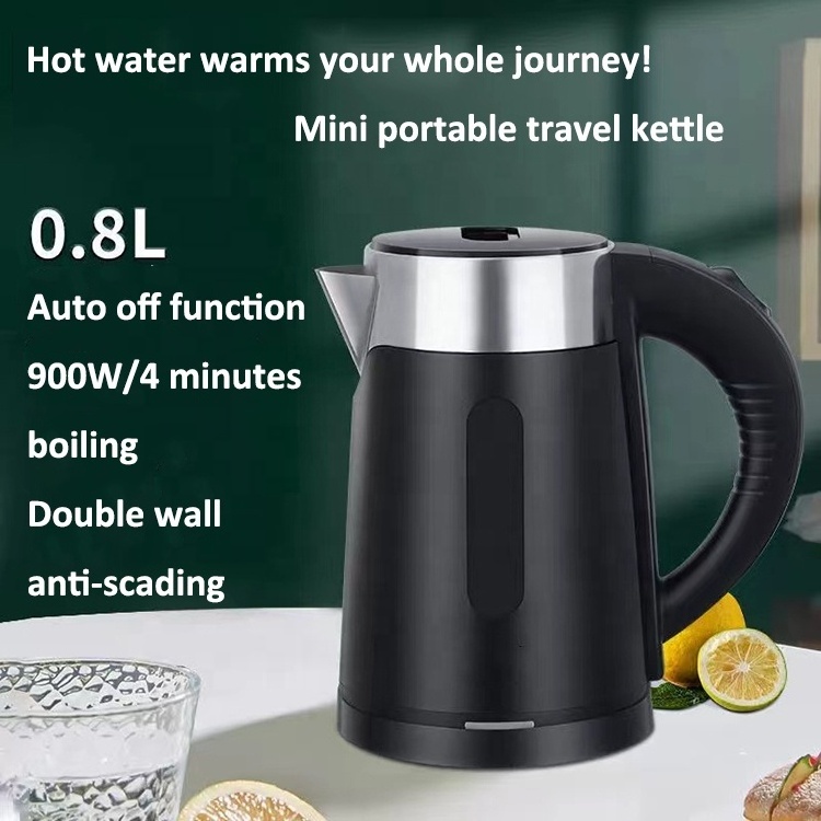 Hot OEM 0.8L 800ml mini portable travel electric kettle for household dorm hotel