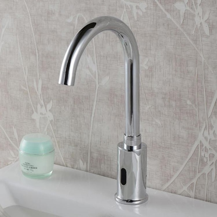 Bathroom water saving infrared sensor faucet lavatory wash basin automatic faucet brass cold water taps