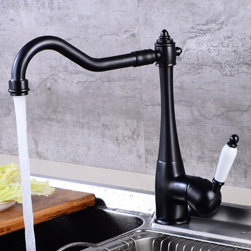 KEDAH Factory Price Classic Handle Antique Brass Kitchen Faucet Hot And Cold Sink Faucet Gold Taps For Kitchen