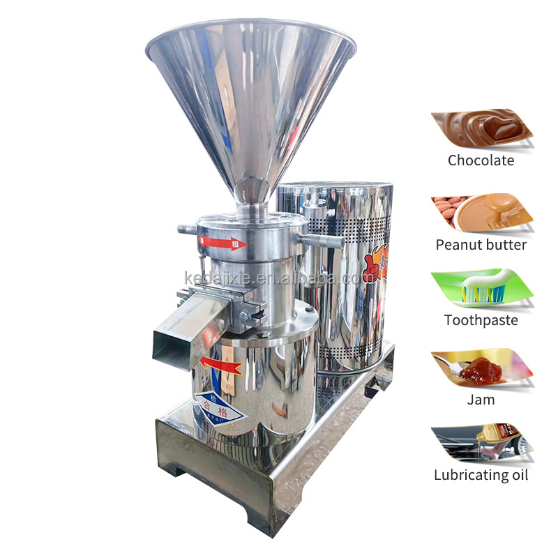 Peanut butter making machine tahini wet colloid mill food grinding machine chili sauces tomato red bean grinder