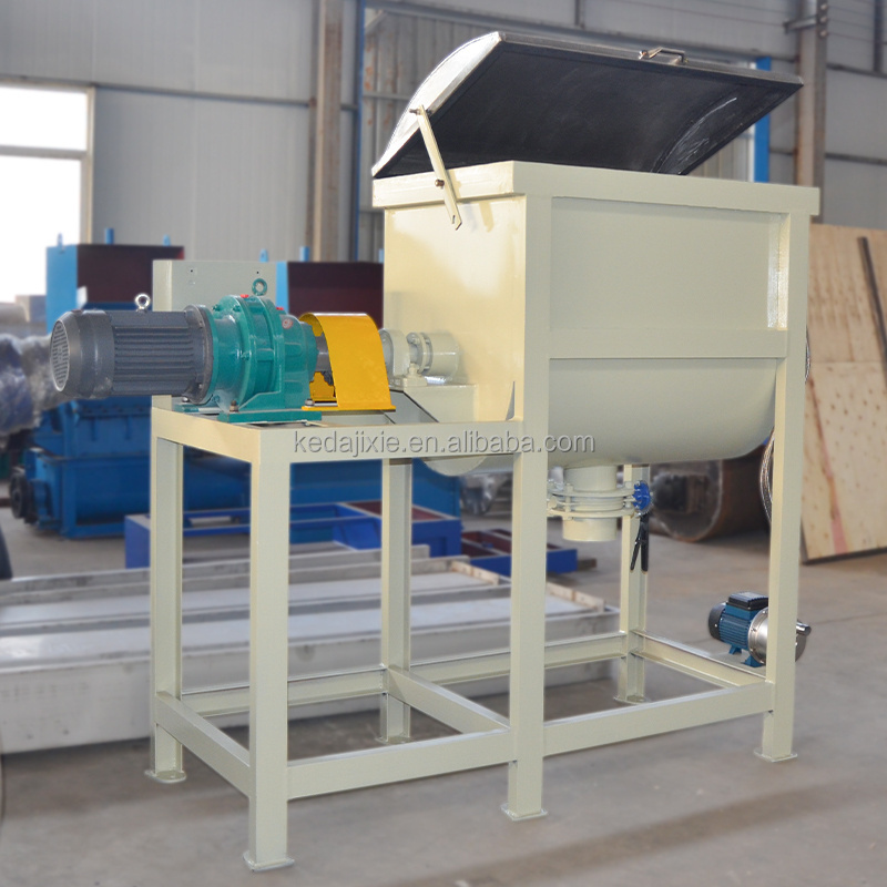 500kg Powder Ribbon Mixer Compost Fertilizer Tobacco Mixing Machine With Heating Mortar Mixer