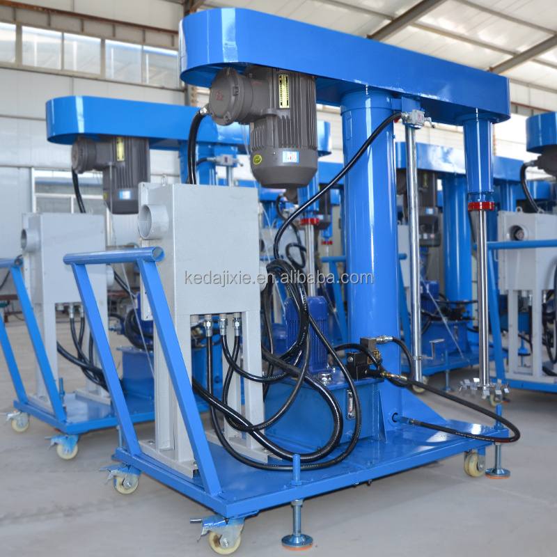 Mixer movable paint high speed disperser/dispersion/paint mixing machine liquid detergent/liquid soap making machine