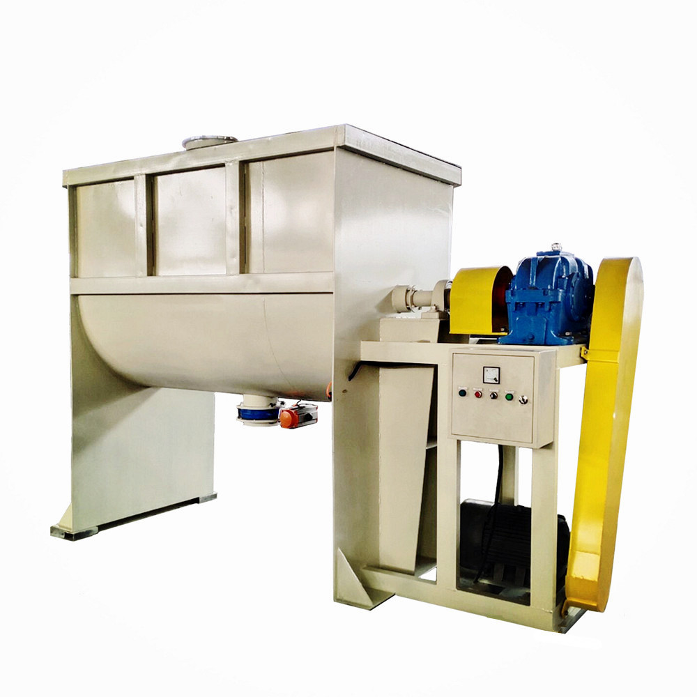 Spices mixer blender food powder ribbon mixer 500kg dry powder mixing machine with packaging machine