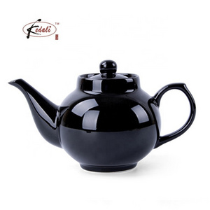 Modern Customized Color Round Belly Ceramic Kettle Arab Teapot Coffee Pot Chinese Tea Pot