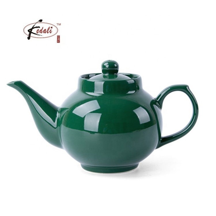 Modern Customized Color Round Belly Ceramic Kettle Arab Teapot Coffee Pot Chinese Tea Pot