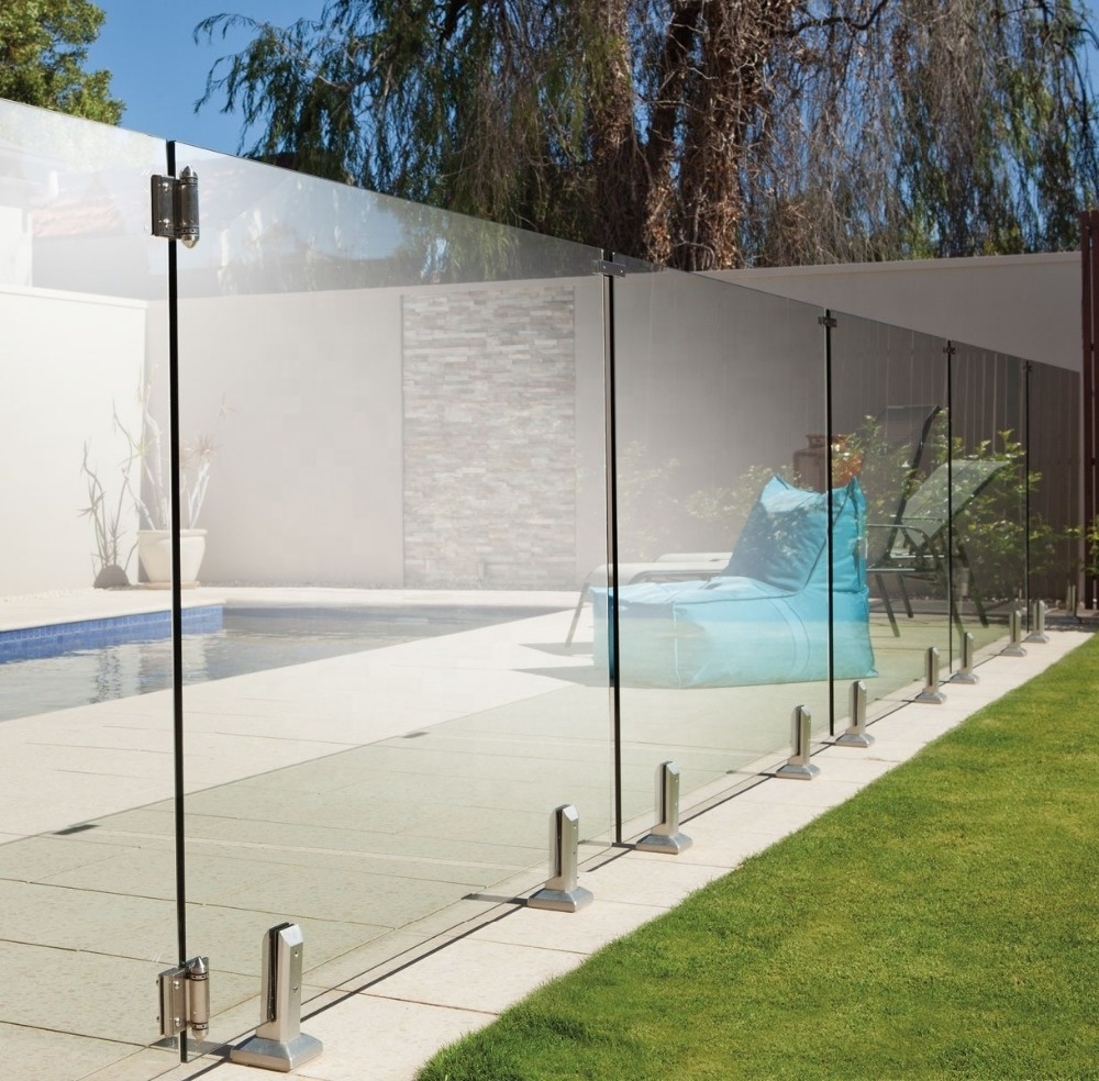 Hot sale stainless steel laminated clear tempered glass fence panels