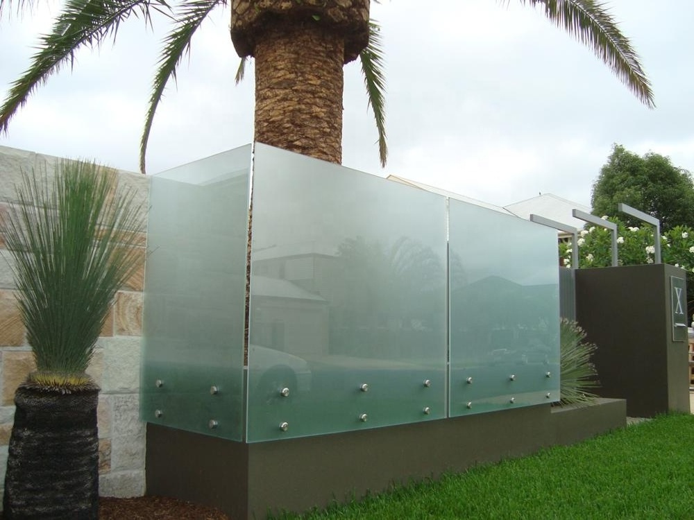 Hot sale stainless steel laminated clear tempered glass fence panels