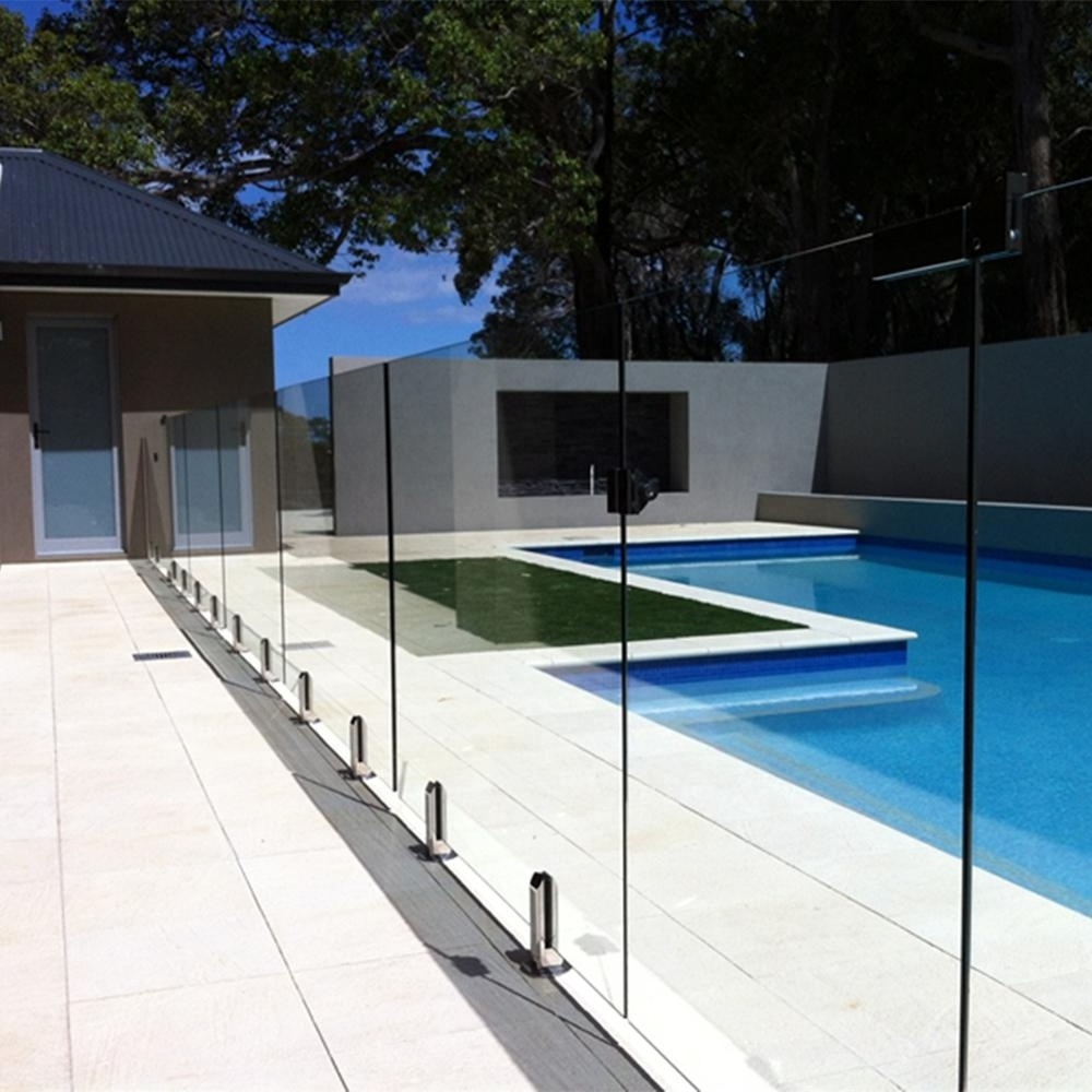 Hot sale stainless steel laminated clear tempered glass fence panels