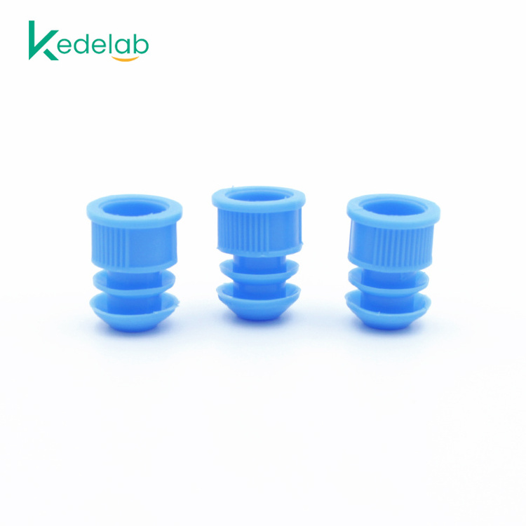 Medical plastic test tube stopper flanged plug cap