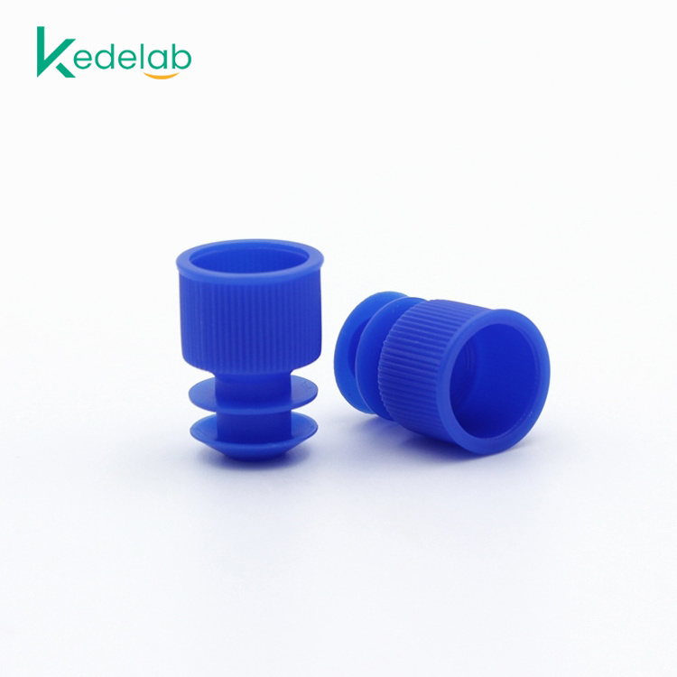 Medical plastic test tube stopper flanged plug cap