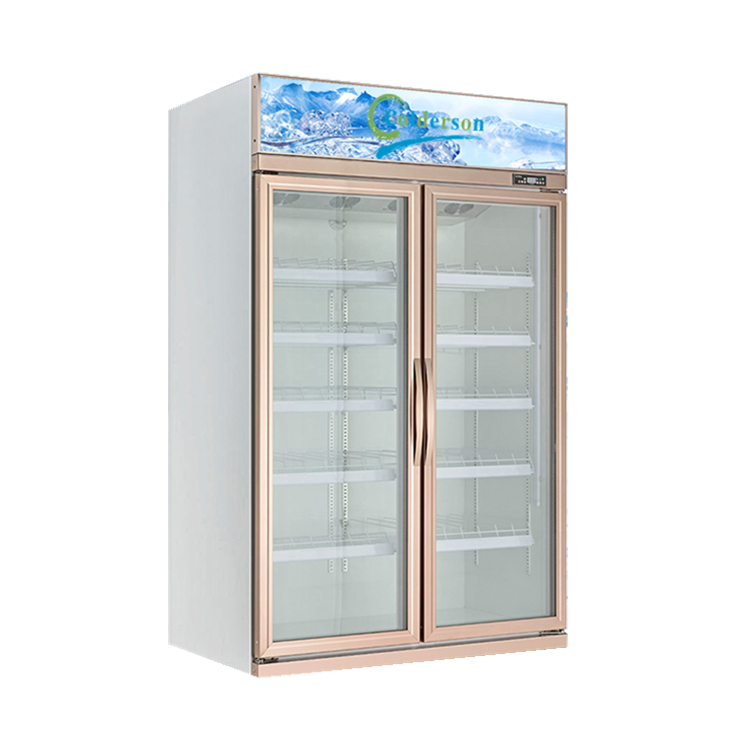 Pepsi refrigerator with 4 glass door cabinet beverage/drink display cooler refrigerator for supermarket