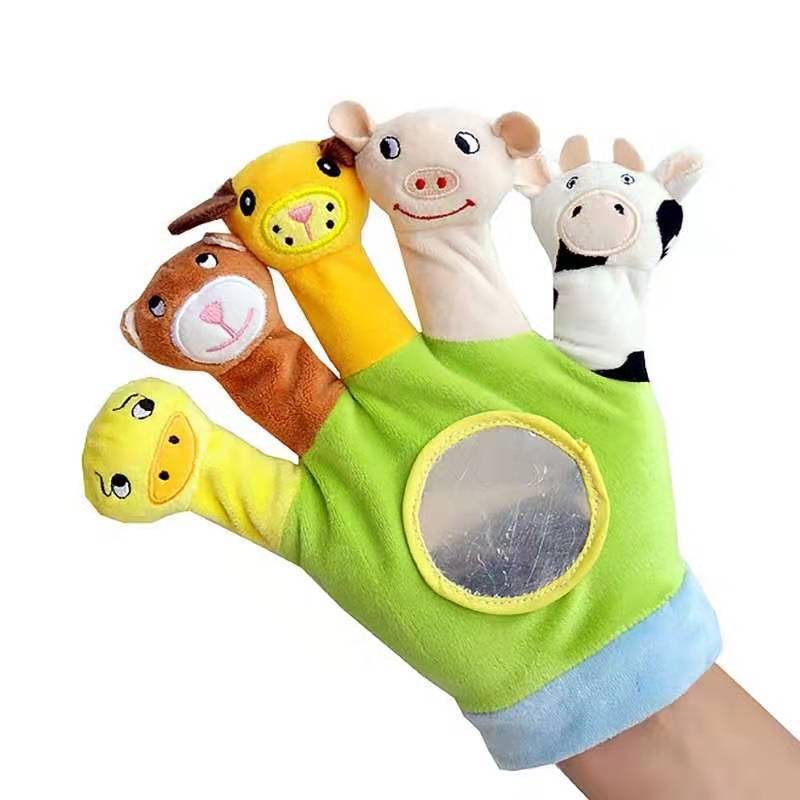 Custom Soft Stuffed Toy Character Anime Plush Doll Hand Finger Puppet Soft Stuffed Plush Animal Puppet