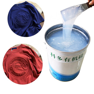 Made in China liquid silicone ink for clothing fabric screen printing/3D transfer printing