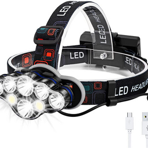 Portable LED Head Lamp Outdoor Flashlight Headlamps Adjustable Headband for Adults Kids Hiking Camping Fishing Gear Essentials