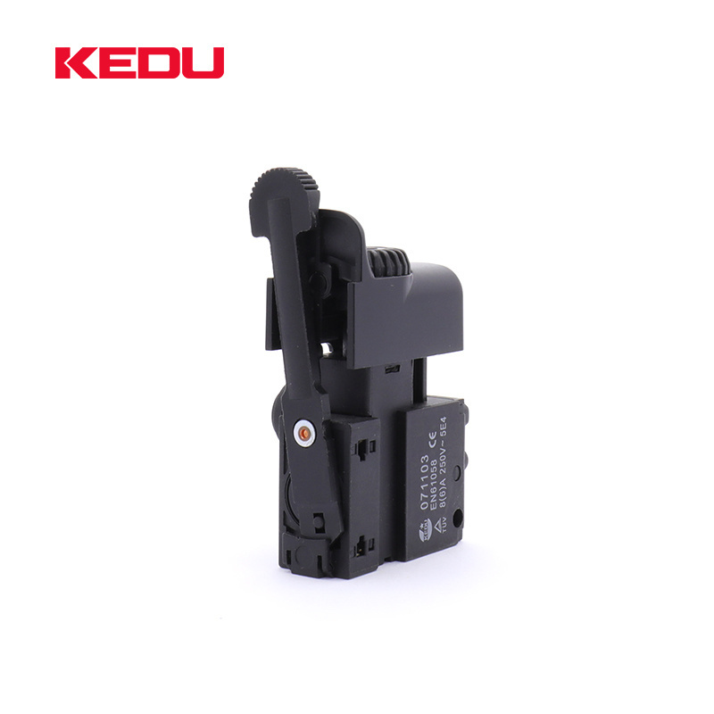 KEDU AT-11 250V 8A Single Pole Lock On Dustproof AC Multi Speed Control Switch For Power Tool