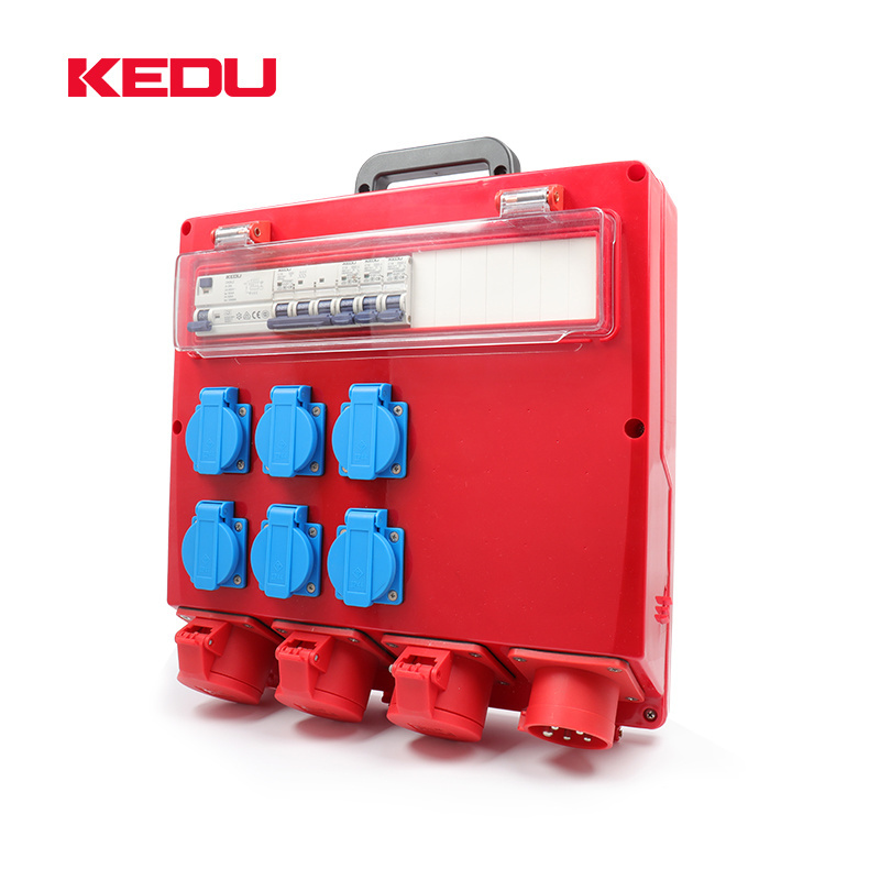 KEDU 16A 32A Industrial Box 3 Phase Power Distribution Box BX3-2