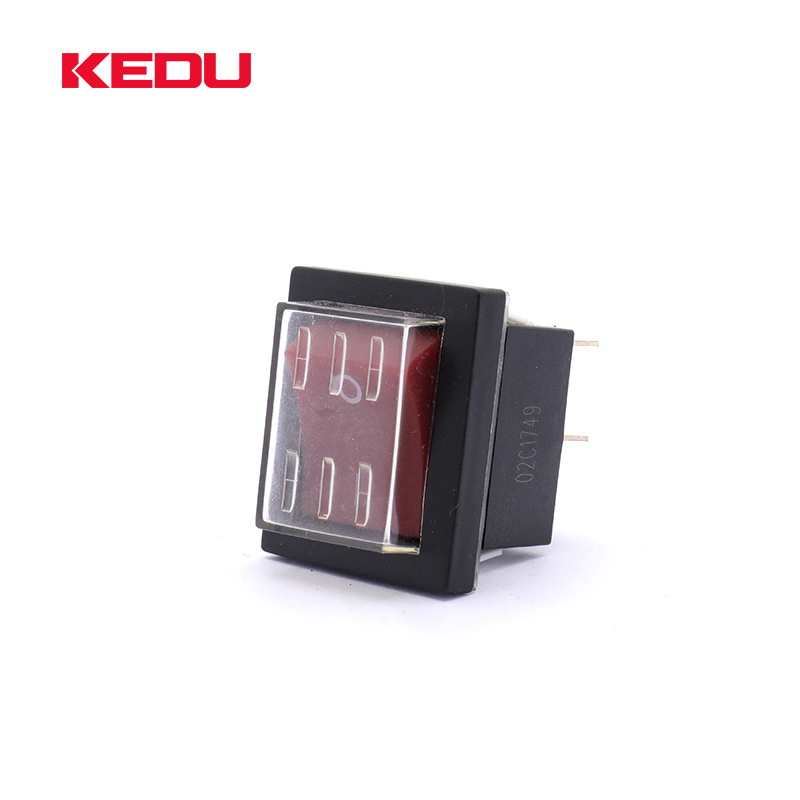 KEDU HY12-9-7 high quality 250V 20A 4 pin 2 position on off IP55 waterproof rocker switch