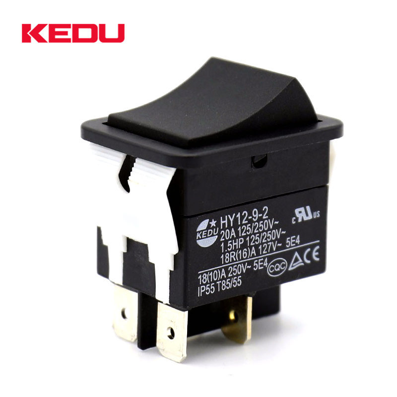 KEDU HY12 20A 250V ON/OFF SPDT Boat Rocker Switch With UL TUV CE CQC