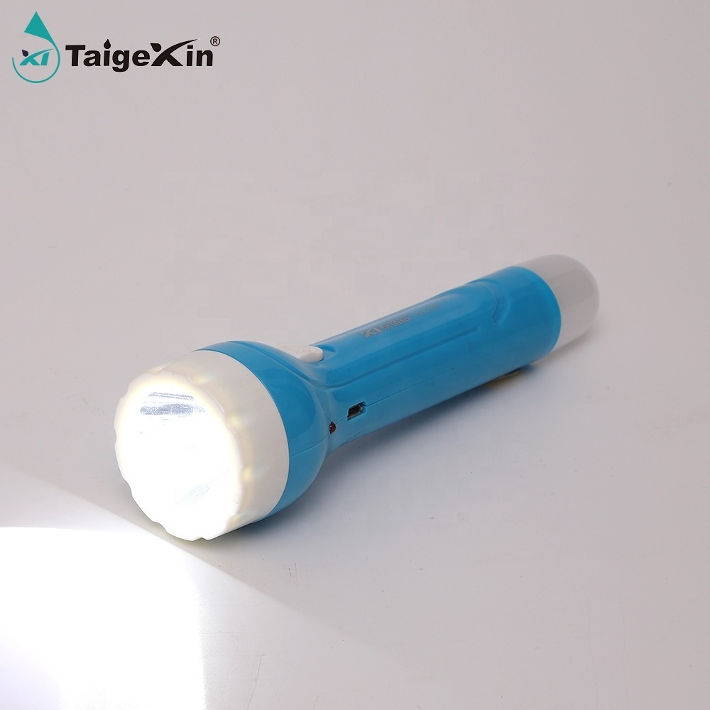 Custom Portable Rechargeable LED Flashlight USB Work Hand Torch Light Tail With Small Bulb