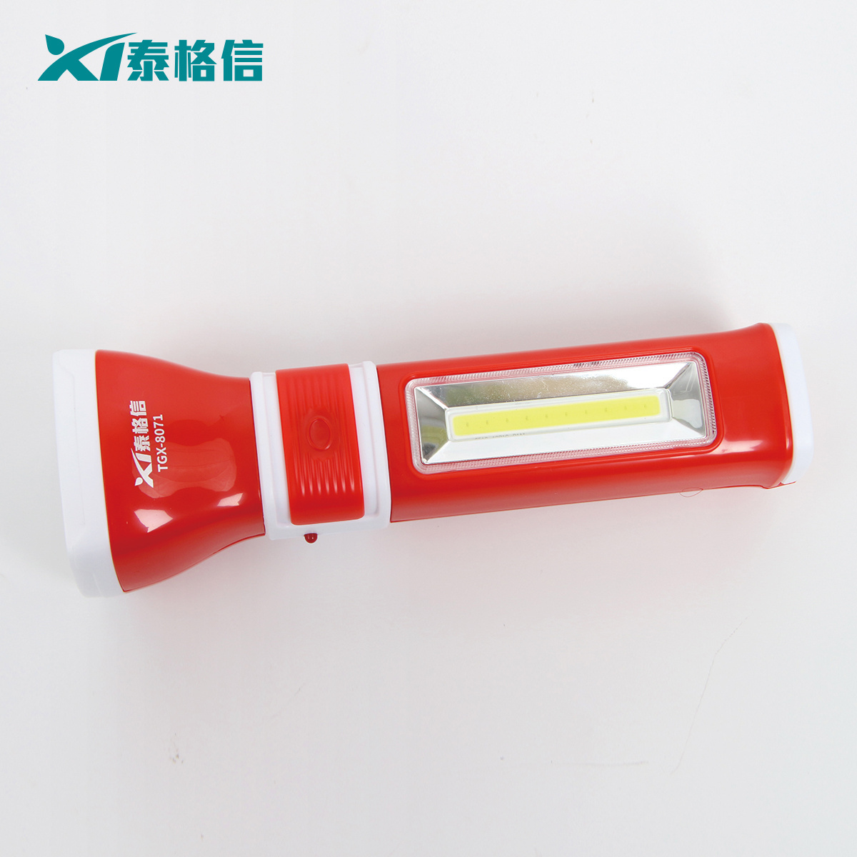 Rechargeable Lithium Battery Lead-acid LED Mini Torches Portable Torch with  Directly Plug In Flashlight with COB Side Light