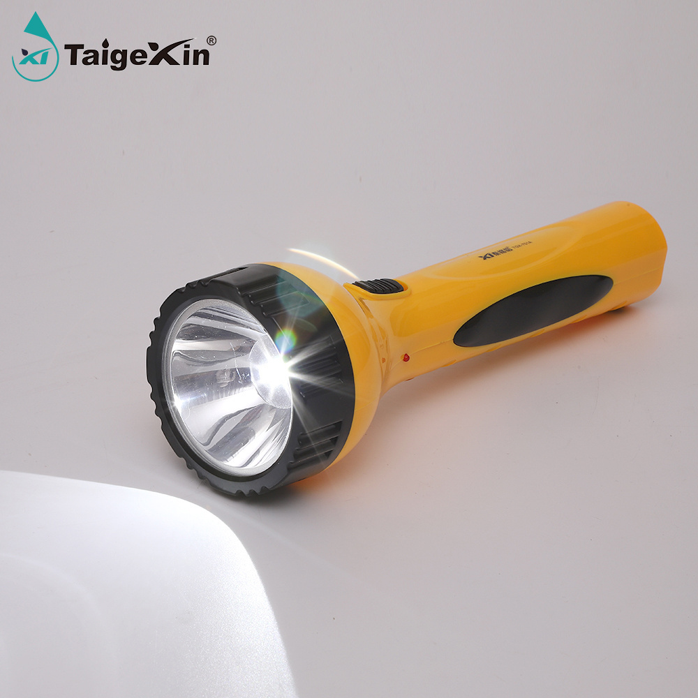 New arrival LED rechargeable flashlight big sourcing lamp indoor super bright led torch outdoor patrol flash lights