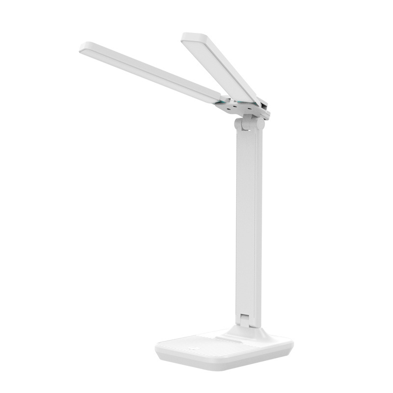 New Product Foldable Double Heads 3 Modes Double Heads light Desk Lamp LED Table Lamp Rechargeable Reading Lamp