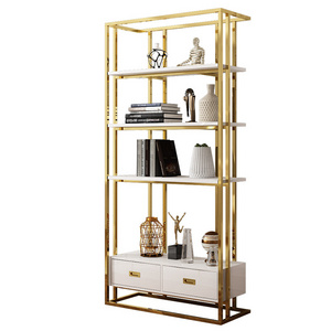 2020 Hot Selling High Quality Stainless Steel Bookshelf Home Hotel Office Customized Bookshelf