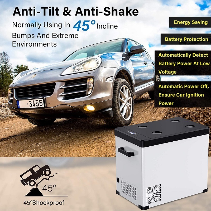 Private Label Electric Flex Car Fridges 12/24V Single Zone Universal Car Freezer Compressor Fridges