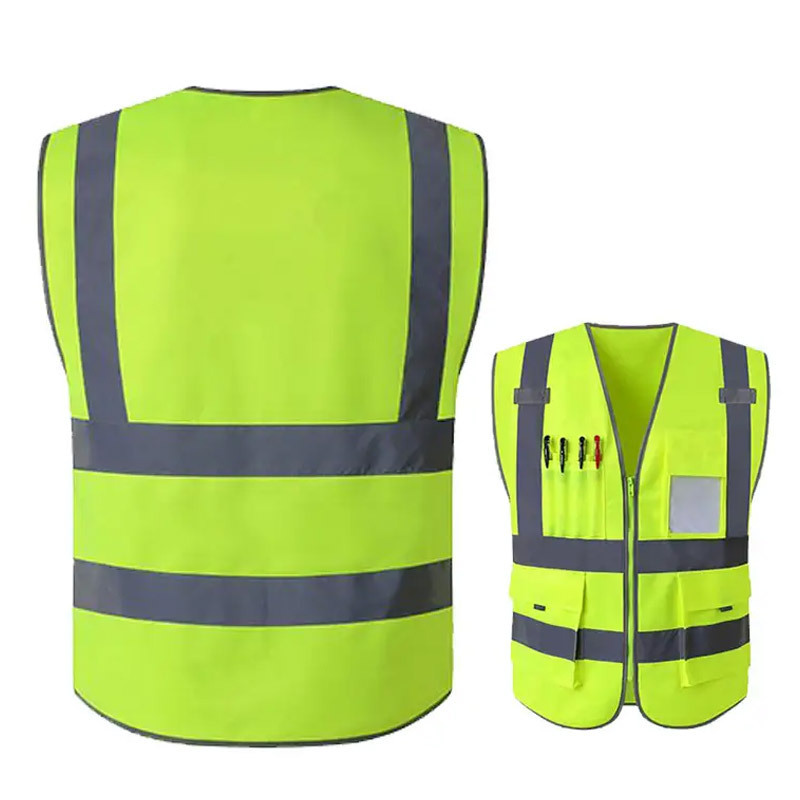 Outdoor Work Reflective Safety Jacket Quick Dry Men Wear Comfortable Fabric Safety Vest By Keem Brothers