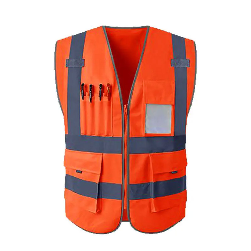 Outdoor Work Reflective Safety Jacket Quick Dry Men Wear Comfortable Fabric Safety Vest By Keem Brothers