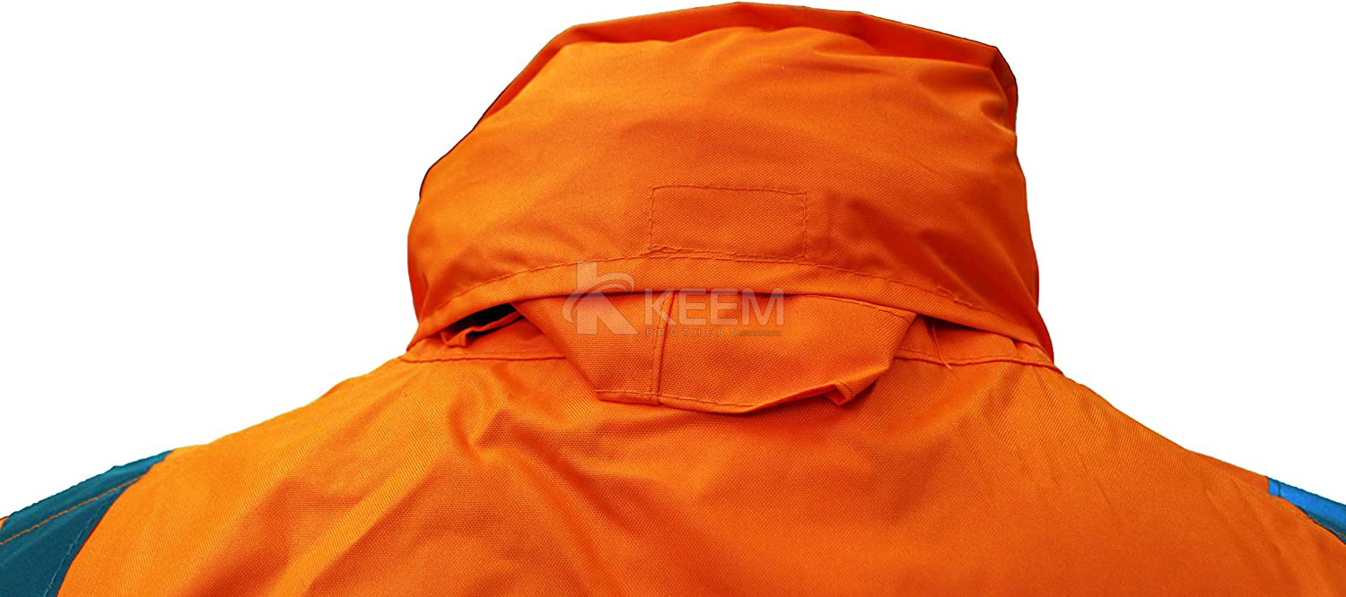 Hi Vis viz Vest Safety Class 3 Rain suit Jacket Pants High Visibility Reflective Black Bottom (3XL, Orange) Motorbike Waistcoat