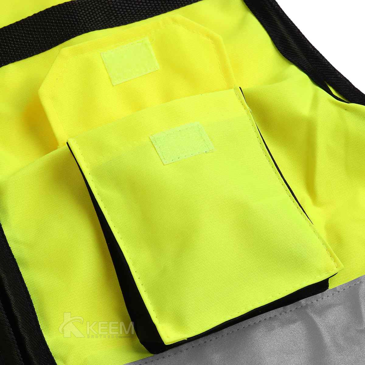 Best Seller 2023 High Visibility Hi-Vis Safety Vest Reflective Driving Jacket Night Security Waistcoat With Pockets For Work Run