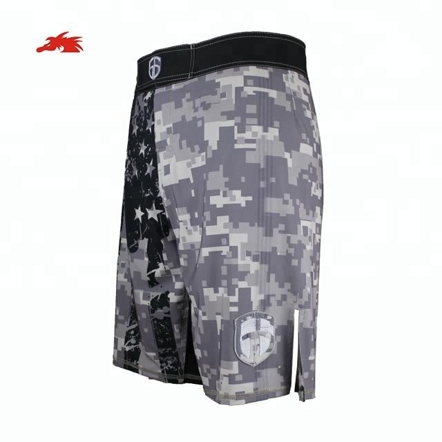 Brock Lesnar Long Mma Fight Trunks Ufc Camo Shorts S 3xl Size Camouflage Sportswear BOXING 100% Polyester Unisex BJJ Sports 5pcs