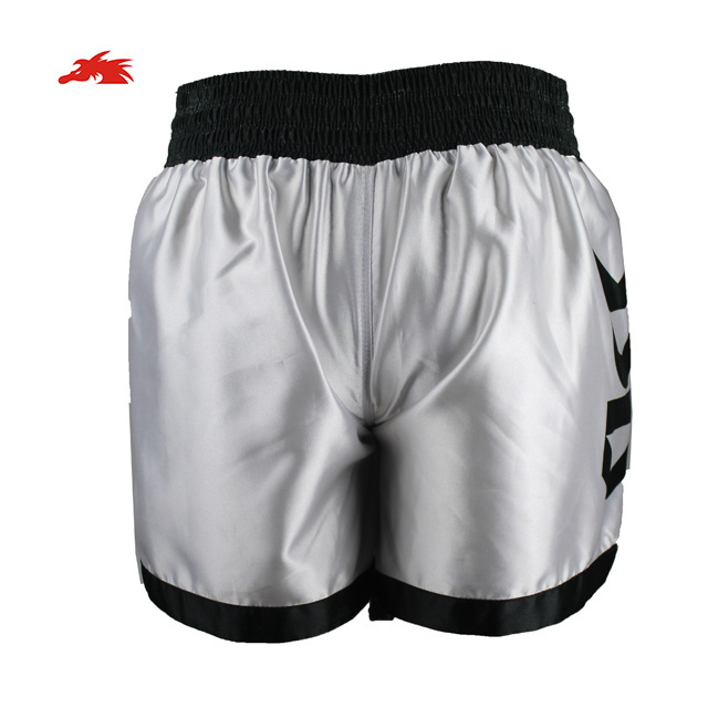 Muay Thai Kick Boxing Shorts Fighting Shorts Brand Logo Satin Sportswear Men 100% Polyester FEDEX MMA Custom Design Mma Shorts