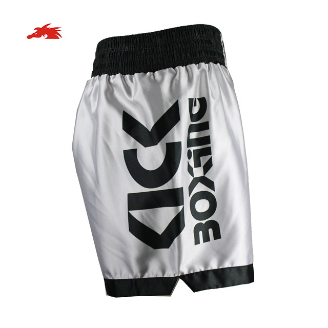 Muay Thai Kick Boxing Shorts Fighting Shorts Brand Logo Satin Sportswear Men 100% Polyester FEDEX MMA Custom Design Mma Shorts