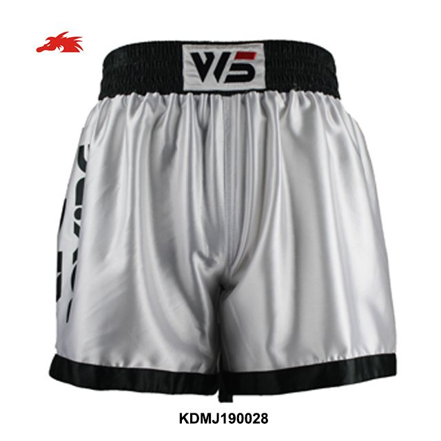 Muay Thai Kick Boxing Shorts Fighting Shorts Brand Logo Satin Sportswear Men 100% Polyester FEDEX MMA Custom Design Mma Shorts