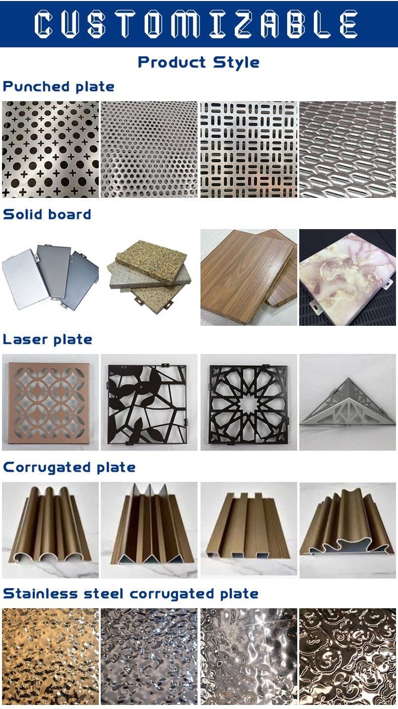 Exterior facades panel ventilated timber look 3d aluminum batten front wall facade panels for residential building