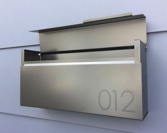 Wall Mounted Stainless Steel Residential Letter Box Waterproof Apartment Mailbox with Lock Feature