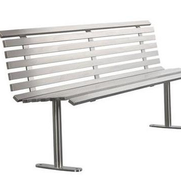 High Quality Modern Courtyard Garden Bench Stainless Steel Aluminum Decorative Outdoor Bench for Parks Patios Elegant Style